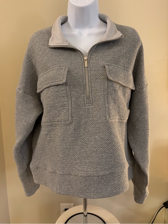 CALIA by Carrie Underwood Tops - CALIA by Carrie Underwood Heather Gray Half-Zip Pocket Sweatshirt